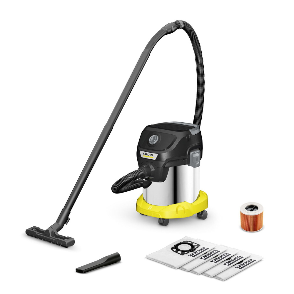 Бытовой пылесос Karcher 1212937, желтый - купить по низким ценам в  интернет-магазине OZON (1541644265)