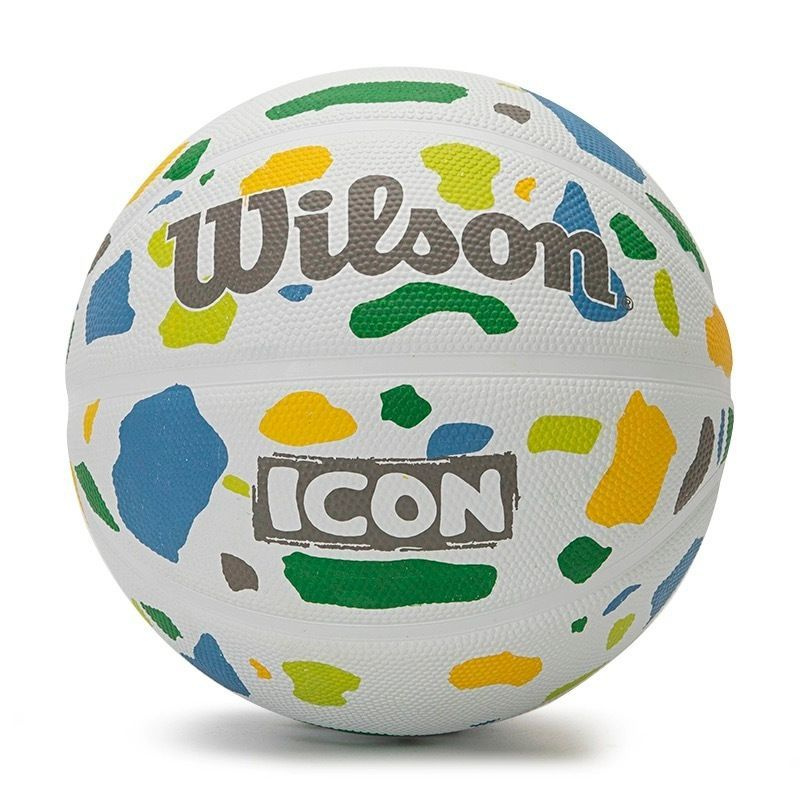 Мяч баскетбольный Wilson 431066381, 5 размер, белый, зеленый купить по ...