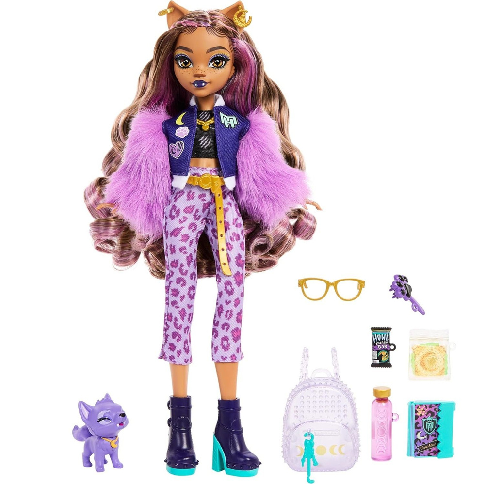 Кукла Монстр Хай Клодин Вульф с питомцем 2 Monster High Clawdeen Wolf ...