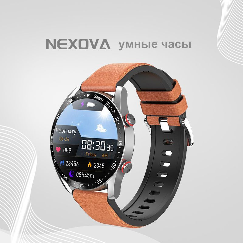 NEXOVA Умные часы ЭКГ+PPG/мониторинг сна/шагомер /вызов по Bluetooth/Смарт-часы /Smart Watch /QCNE6055, #1