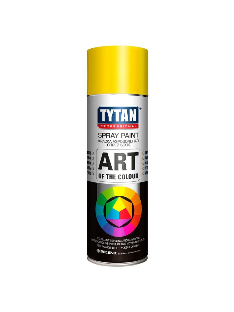 TYTAN PROFESSIONAL ART OF THE COLOUR краска аэрозольная, RAL1018, желтая (400мл)  #1