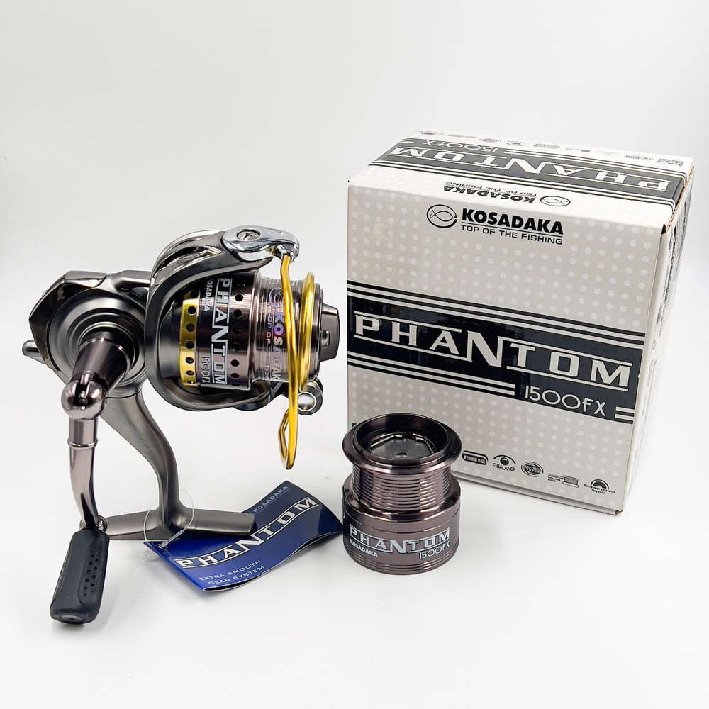 Безынерционная катушка для спиннинга Kosadaka Phantom 1500FX, 280г, подшипники 7+1 #1