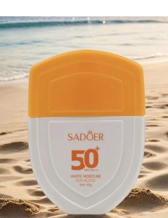 Солнцезащитный крем для лица и тела Sadoer Sun Block White Moisture SPF 50+  #1