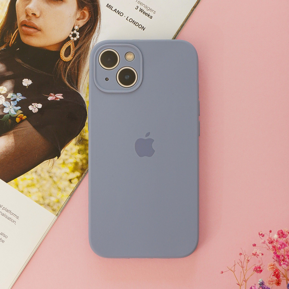 Чехол на айфон 14 / чехол на iphone 14 силиконовый с защитой камеры ...