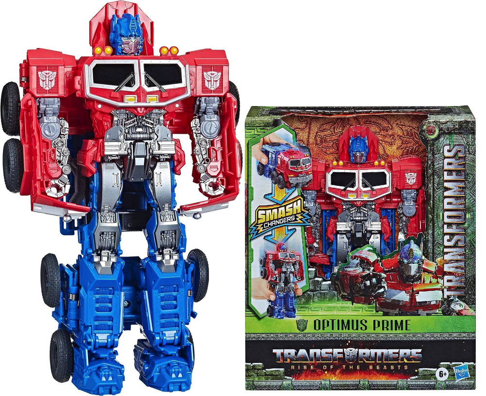 Трансформер Оптимус Прайм 22 см - Transformers Rise of The Beasts Optimus Prime Hasbro F4642  #1