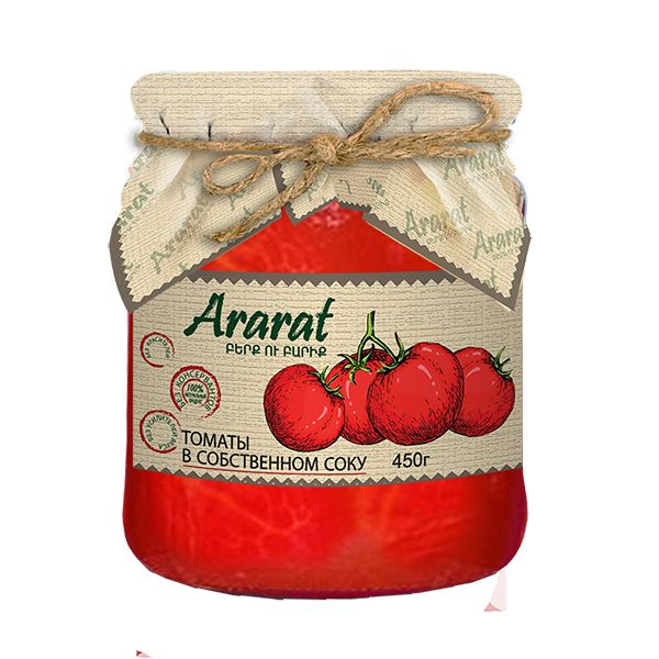 Томаты в собственном соку "Ararat" 3 шт. по 450 г. - купить с доставкой ...