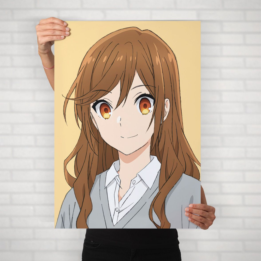 Плакат на стену для интерьера Хоримия (Horimiya - Кёко Хори 1) - Постер по аниме формата А1 (60x84 см) #1
