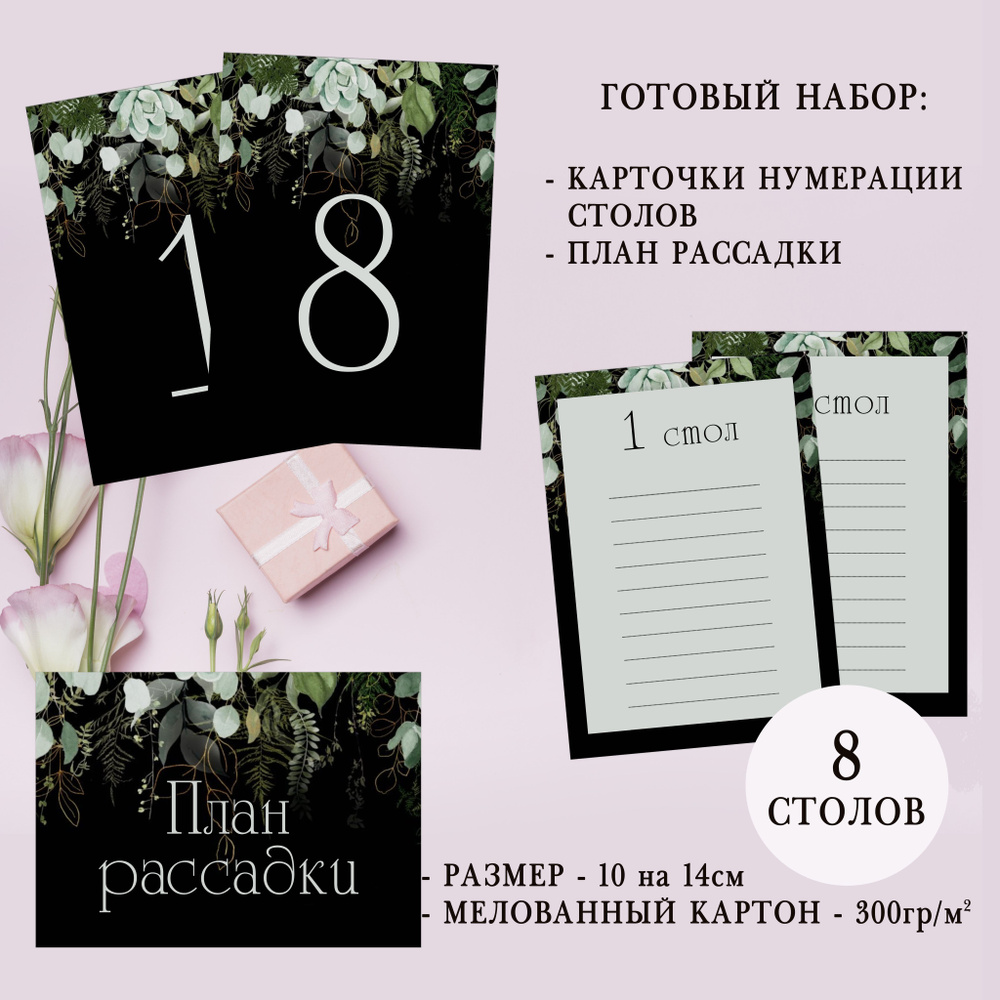 Банкетная карточка, 17 шт #1