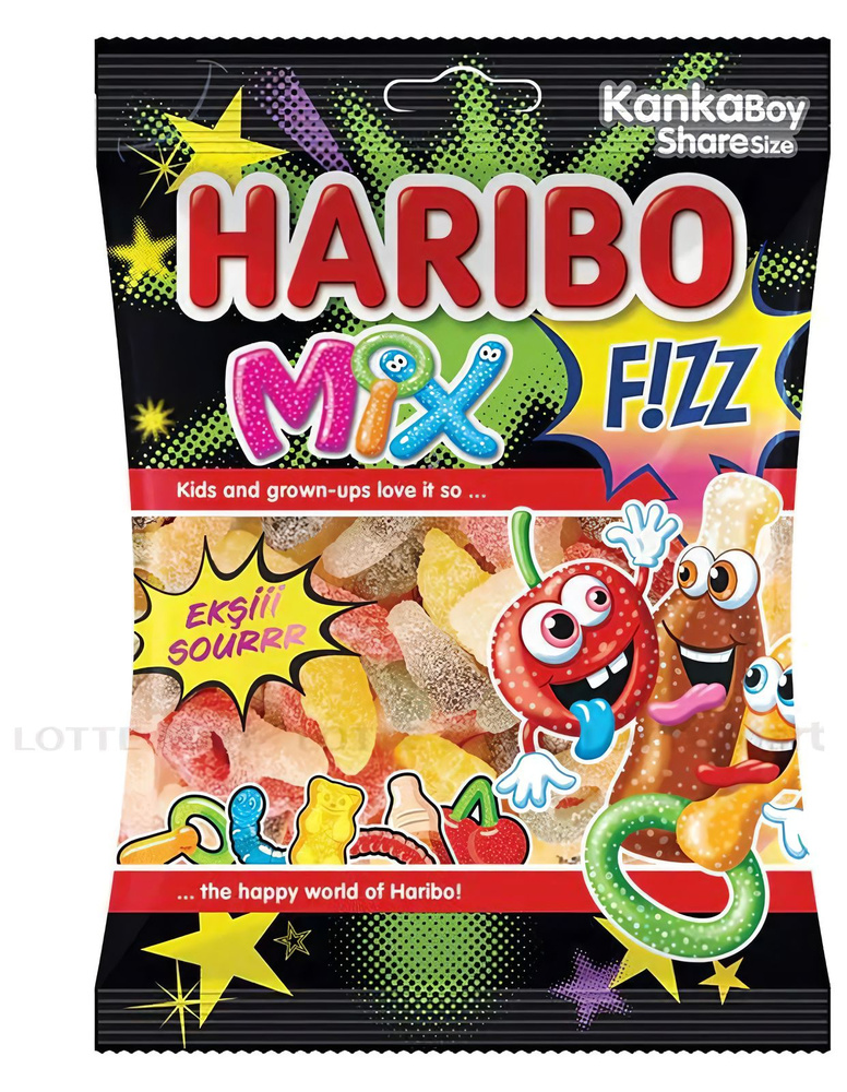 Haribo Жевательный Мармелад, "Mix zourr", 80 гр #1