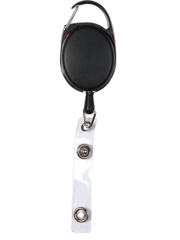 Держатель для бейджа с рулеткой, с карабином пластик 80 см - купить с ...