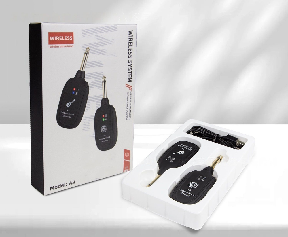 Беспроводная радиосистема цифровая для электрогитары INGPARTNER А8 ...