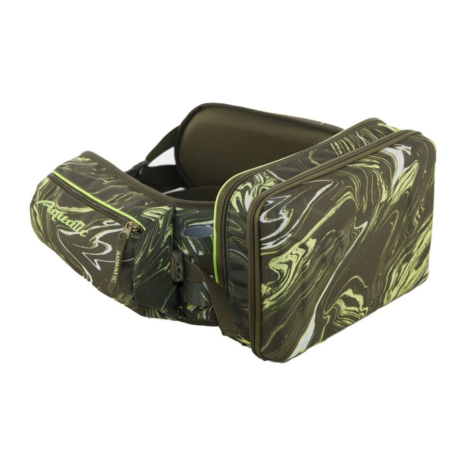 Aquatic/Акватик Сумка-пояс разгрузочная для рыбалки ПР-04ГР с коробками ...