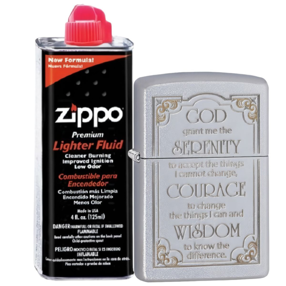 Бензиновая зажигалка ZIPPO 28458 Serenity + бензин Zippo 125 мл 28458-3141  #1