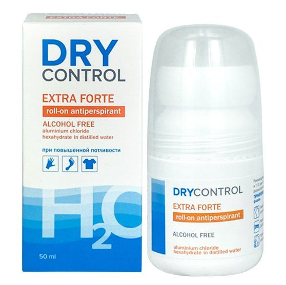 DryControl Extra Forte Roll-on Антиперспирант H2O без спирта 50мл #1