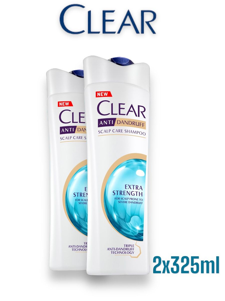 Shampoo Clear Ice Extra Strength для мужчин и женщин от перхоти 325 мл., 2 шт  #1