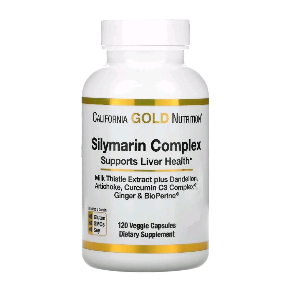 California Gold Nutrition Silymarin Complex, комплекс с силимарином ...