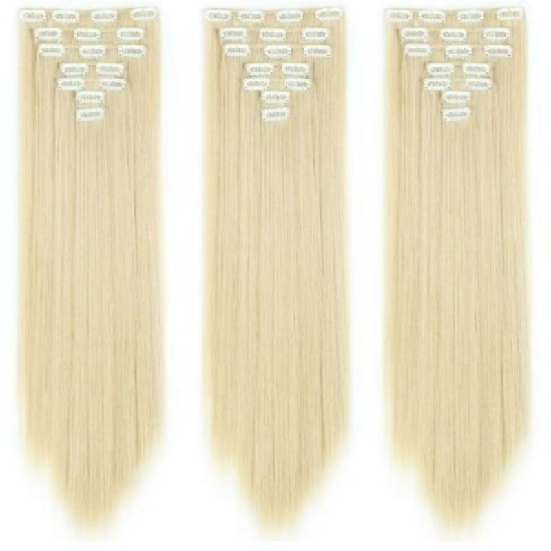 Натуральные волосы на заколках, длина 60см, 130 г. - купить по низкой ...