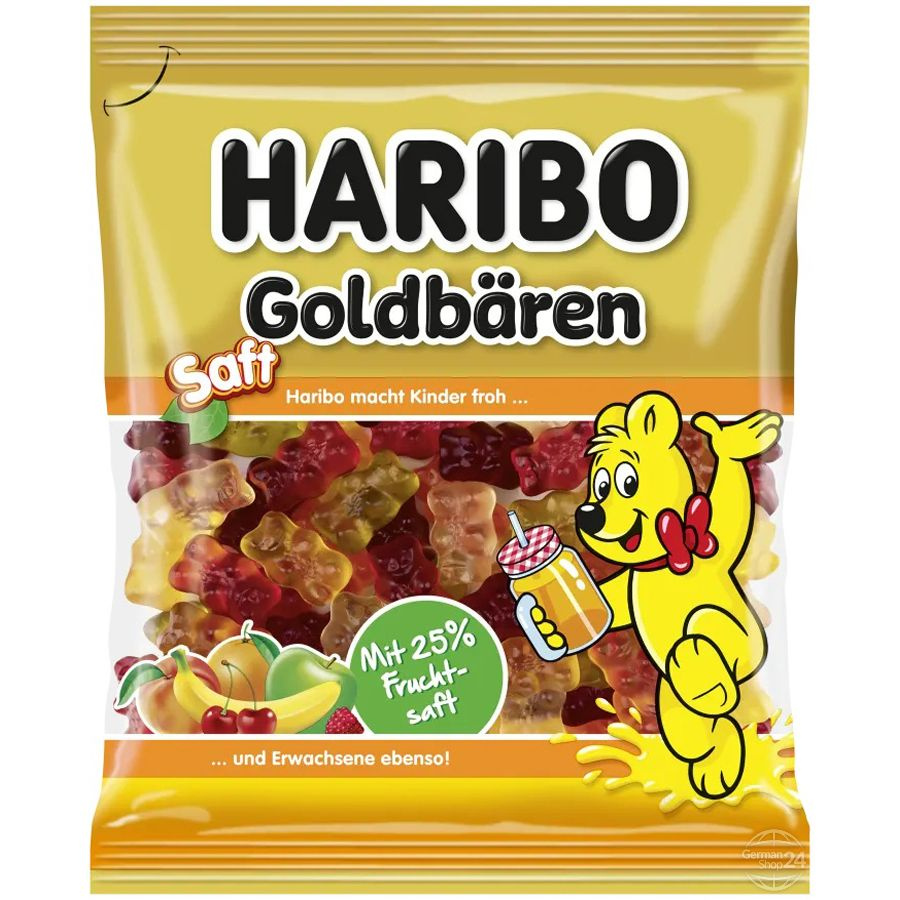 Мармелад Жевательный Haribo Saft Goldbaren Мишки с соком 160г Германия  #1