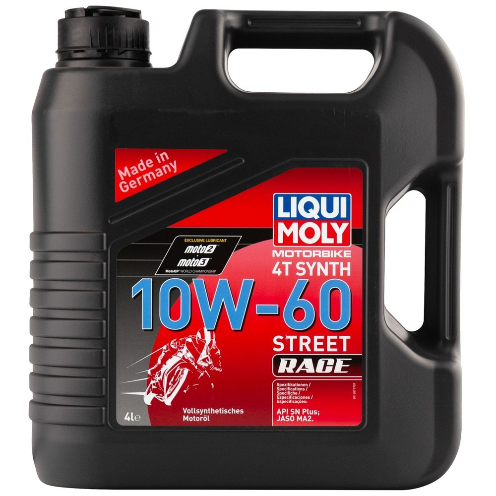 Liqui Moly Motorbike 4T Synth Street Race 10W-60 Масло моторное, Синтетическое, 4 л  #1