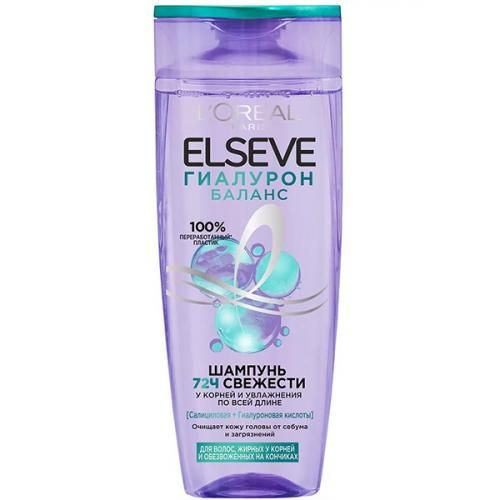 Elseve Шампунь Гиалурон Баланс для волос, жирных и у корней и ...