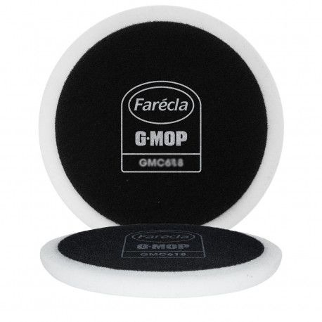 Круг полировальный для абразивной пасты FARECLA G Mop 6 High Cut Foam БЕЛЫЙ на липучке 150мм.  #1