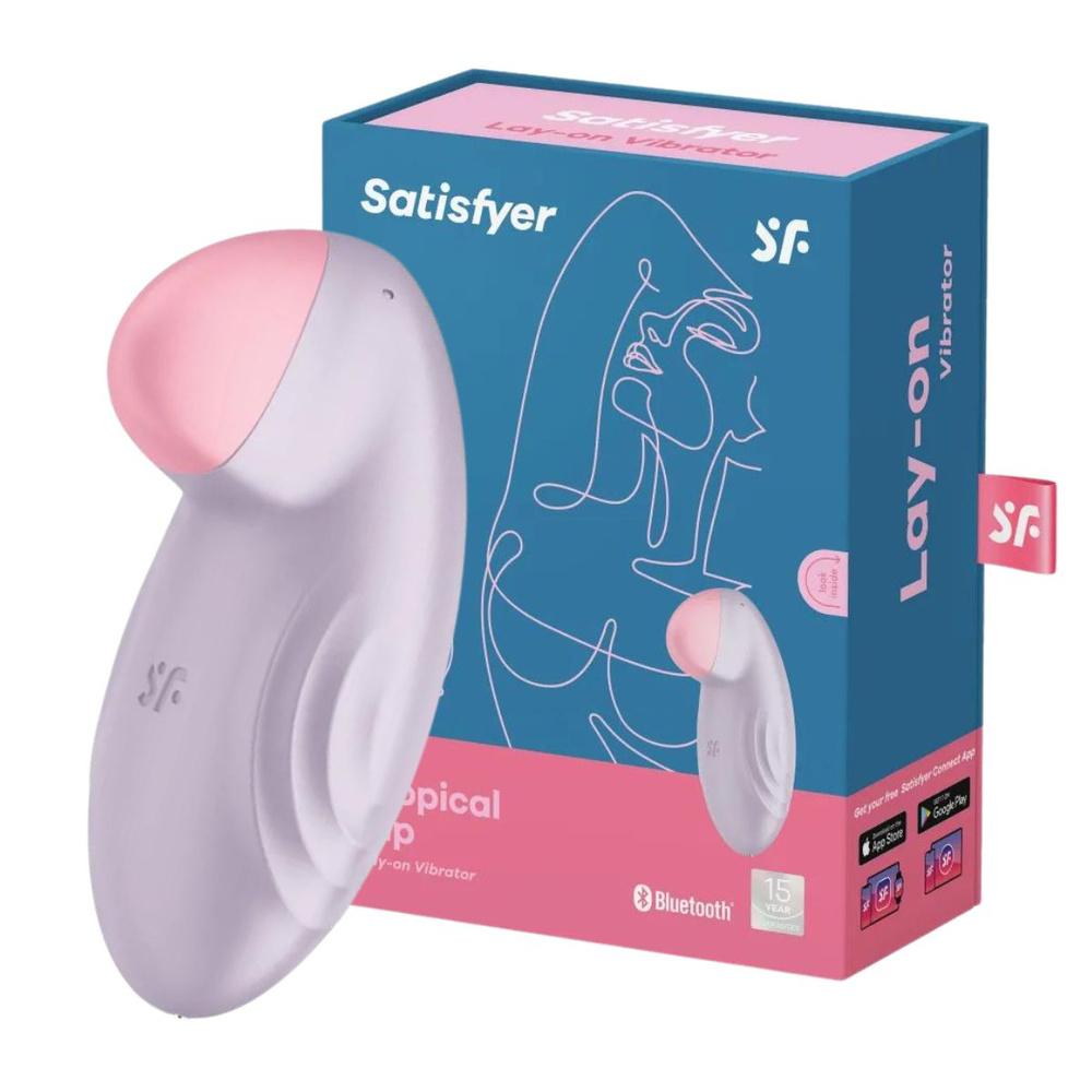 Женский стимулятор клитора Satisfyer Tropical Tip Connect App компактный вибратор для женщин c управлением #1