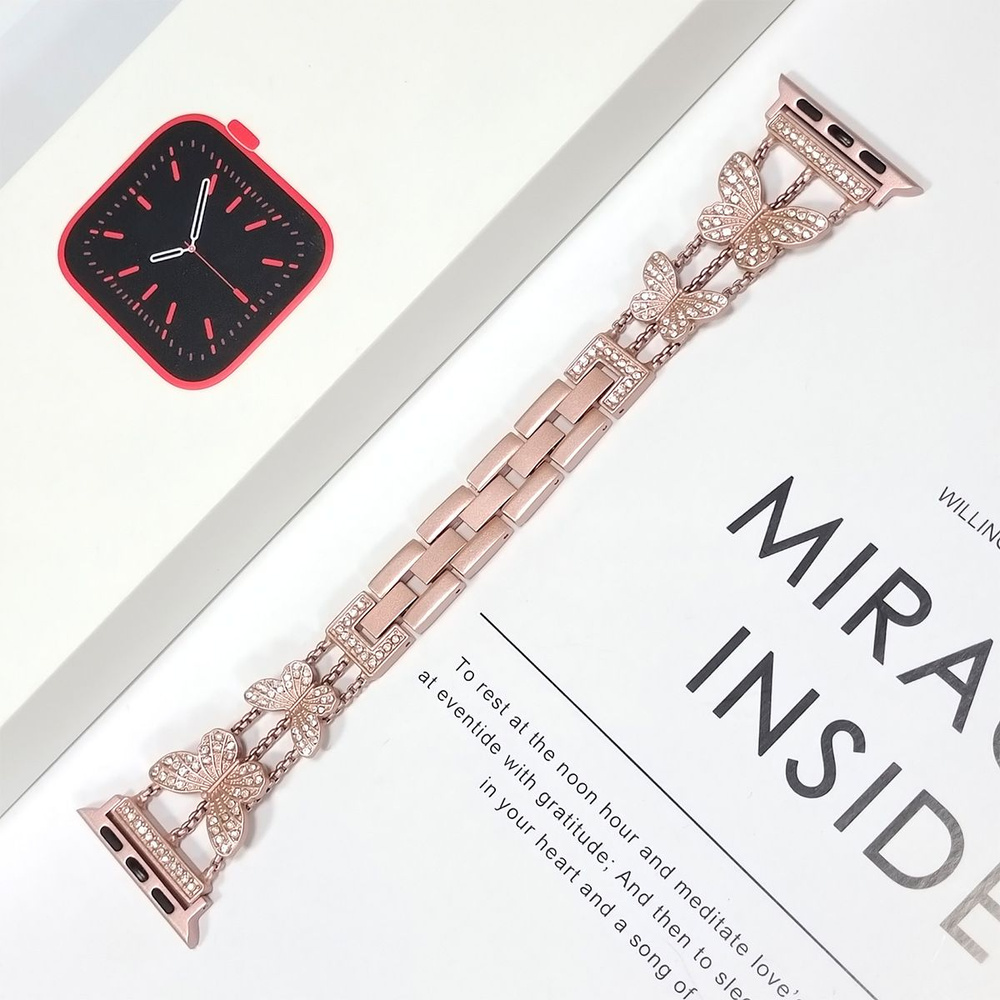 Для Apple Watch Band, маленькая бабочка металл, Apple S7/6/5/5/4/3 поколения, браслет, высокое качество #1