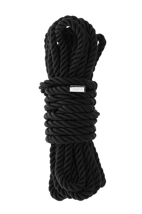 Черная веревка для шибари DELUXE BONDAGE ROPE - 5 м. #1