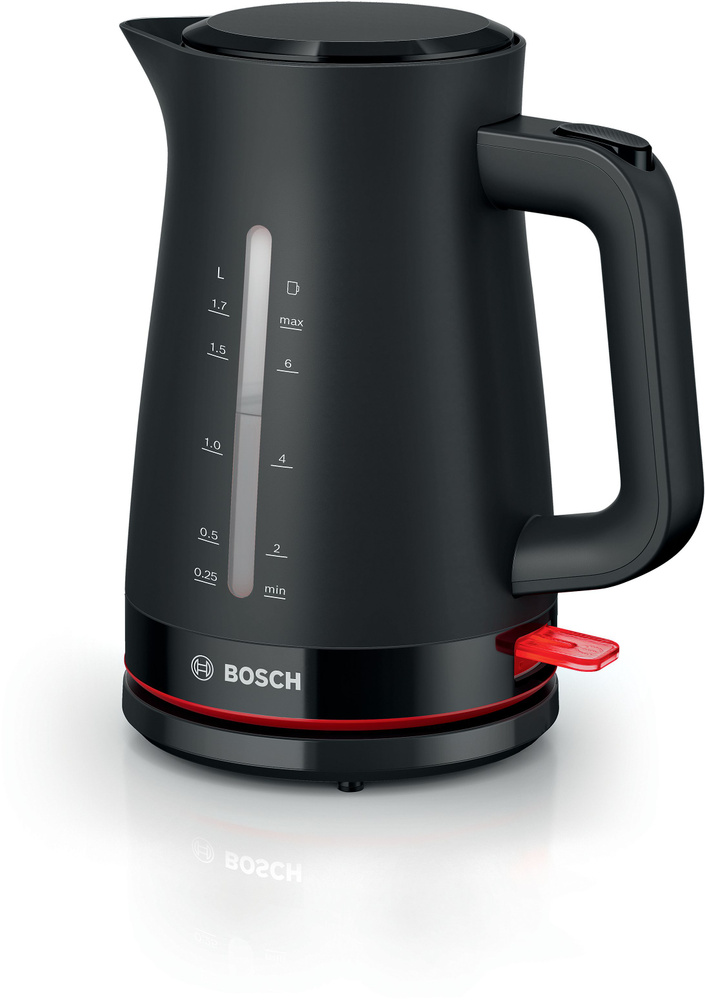 Bosch Электрический чайник TWK3M123, 2400 Вт, 1.7 л, нержавеющая сталь, 0.8 м, пластик, черный  #1