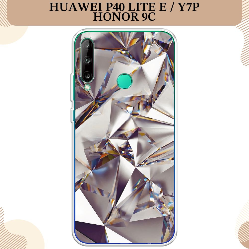 Силиконовый чехол на Honor 9C/Huawei P40 Lite E/Y7p / Хонор 9C/Хуавей P40 Lite E, Бриллианты  #1