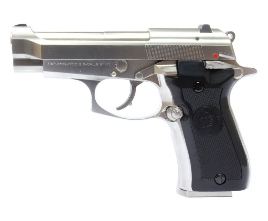 Страйкбольный пистолет WE Beretta M84 GBB Silver (WE-M013-SV) #1