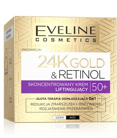 Eveline Cosmetics Крем-лифтинг Концентрированный день/ночь 50+, 24K GOLD&RETINOL, 50 мл  #1