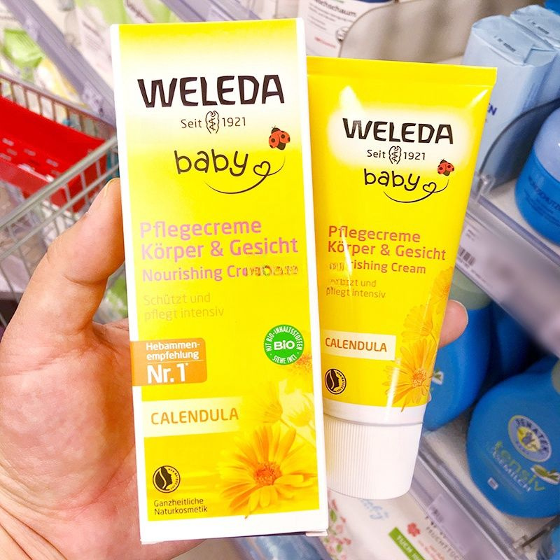 Weleda Крем для тела Baby с календулой 75 мл #1