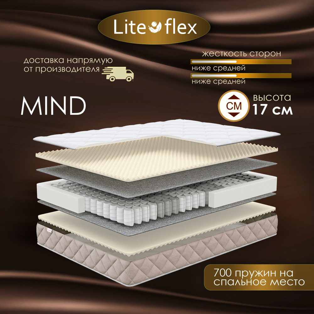 Матрас 90х190 двухсторонний анатомический на кровать Lite Flex Mind  #1