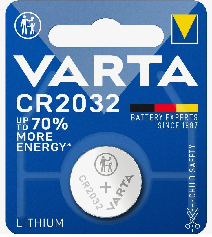 Батарейка Varta CR2032 Lithium 3V 1шт #1