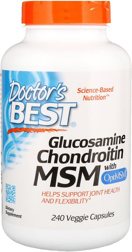 Глюкозамин, хондроитин и МСМ 240 капсул Doctor's Best (США), комплекс ...