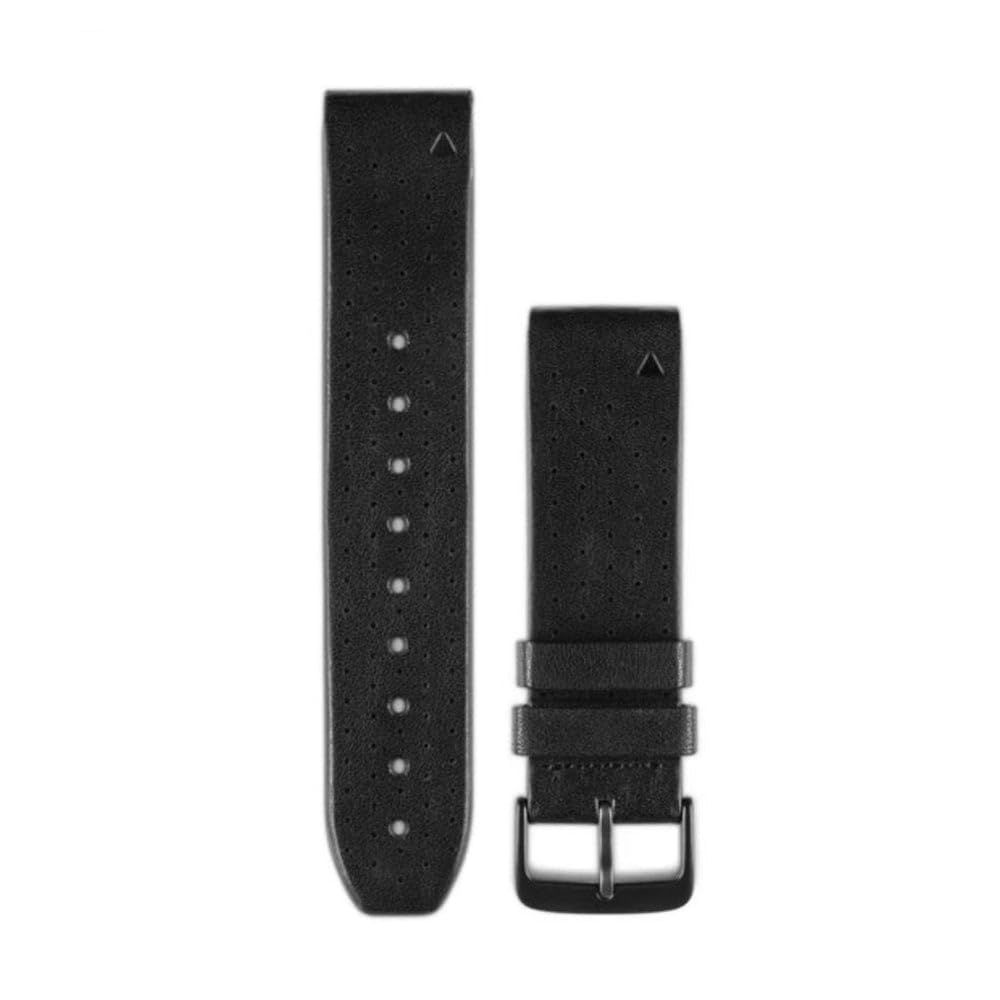 Garmin QuickFit 22 Watch Bands Black leather