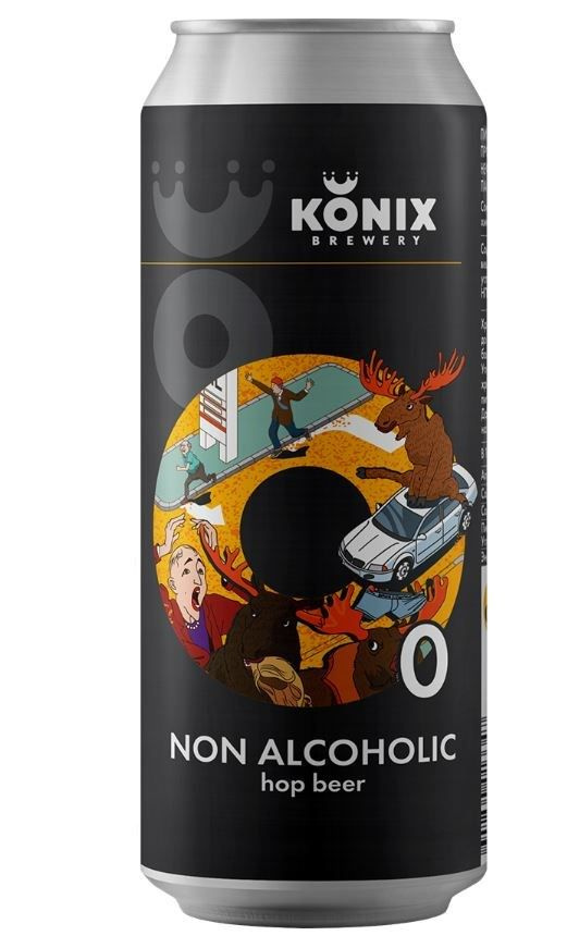 Пиво Konix Brewery Лось Просто лось безалкогольное, 0.45л, 12 штук  #1