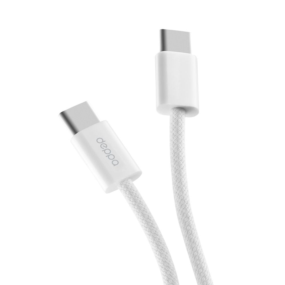 Кабель Original XL USB Type-C Type-C, 100Вт, 3м, белый, Deppa, 72557 #1