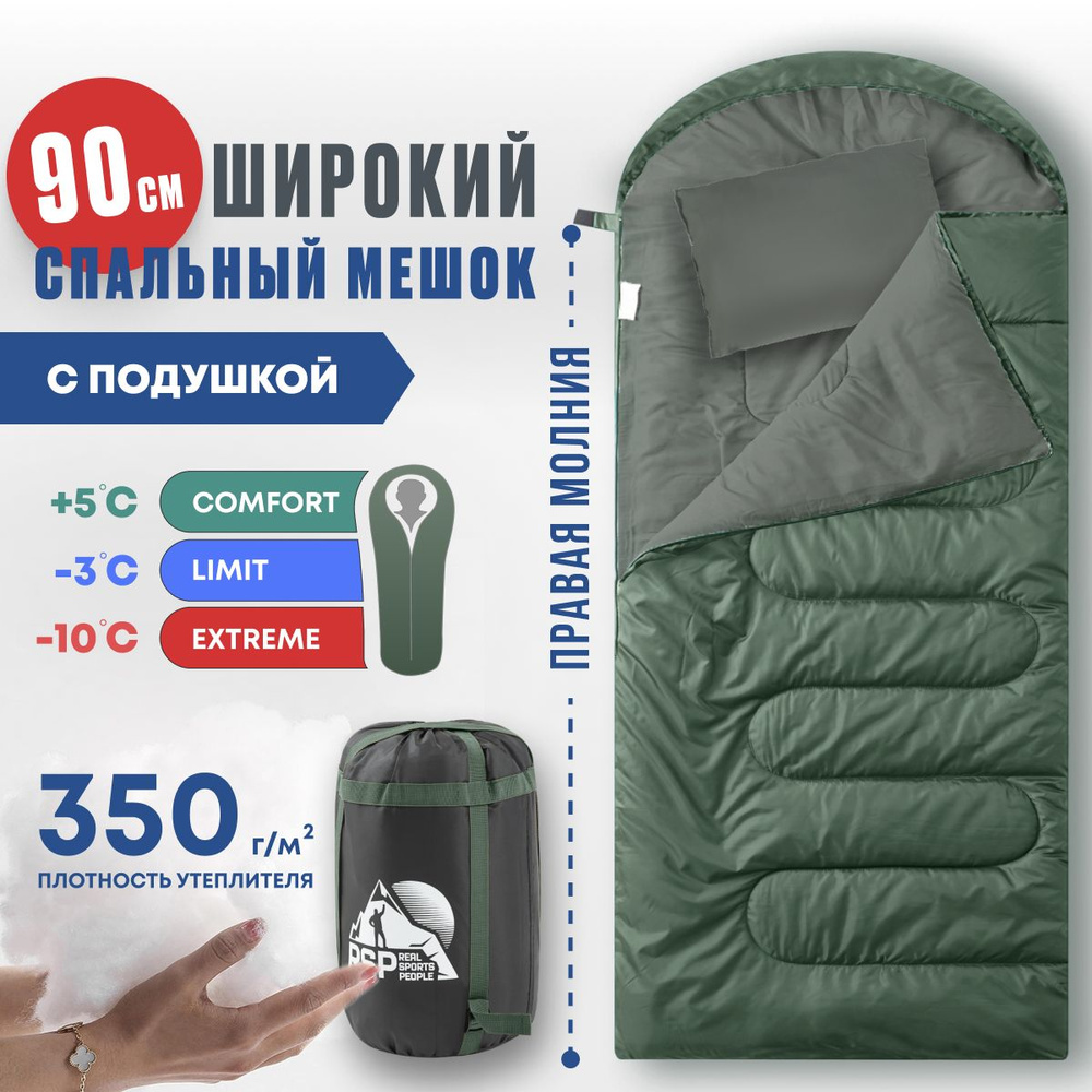 Спальный мешок RSP Sleep 350 BIG (225*90 см., молния справа) #1