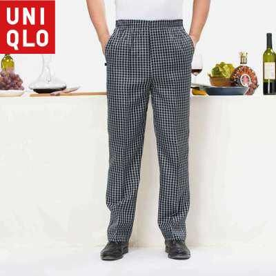 UNIQLO-Брюки шеф-повара для мужчин Ресторан Кухня Унисекс Cook Works Легкие мешковатые брюки  #1