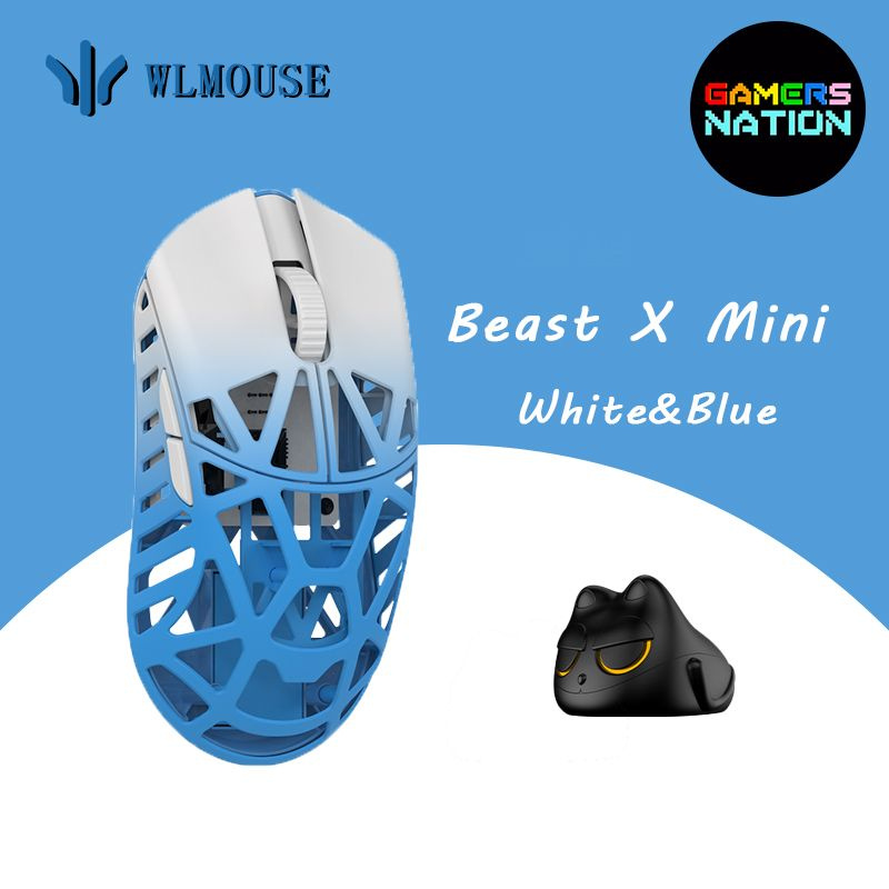 WLMOUSE × KIBU Beast X 3950 IceBlueKB WLMOUSE BeastX mini ice blue