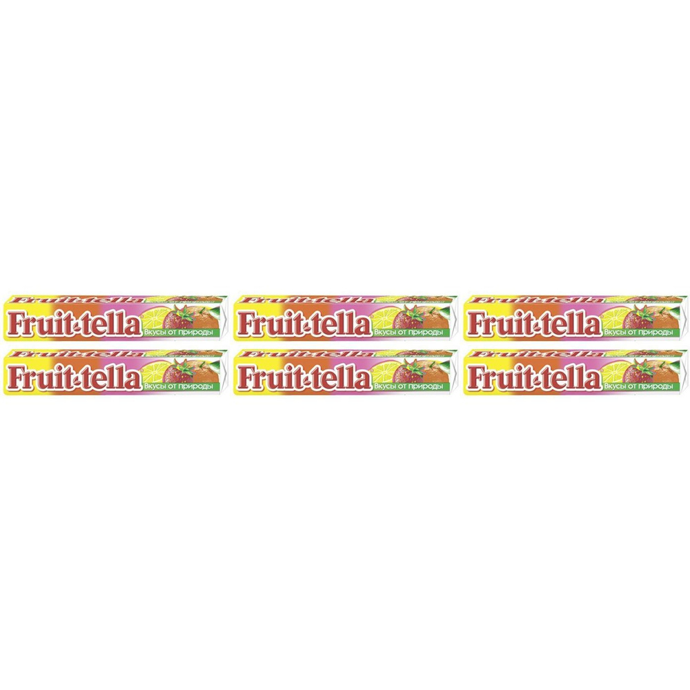 Конфеты жевательные Fruittella Ассорти 41 г, набор: 6 штук #1