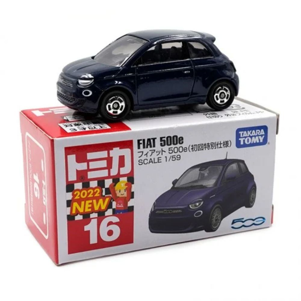 Машинка Takara Tomy Tomica 1/59 Fiat 500e First Limited Edition BX016 Diecast Scale Model Car #1