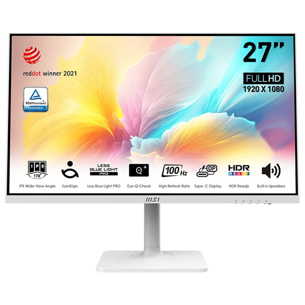 MSI 27" Монитор MD2712PW, IPS, 1920x1080, 100 Гц, белый #1