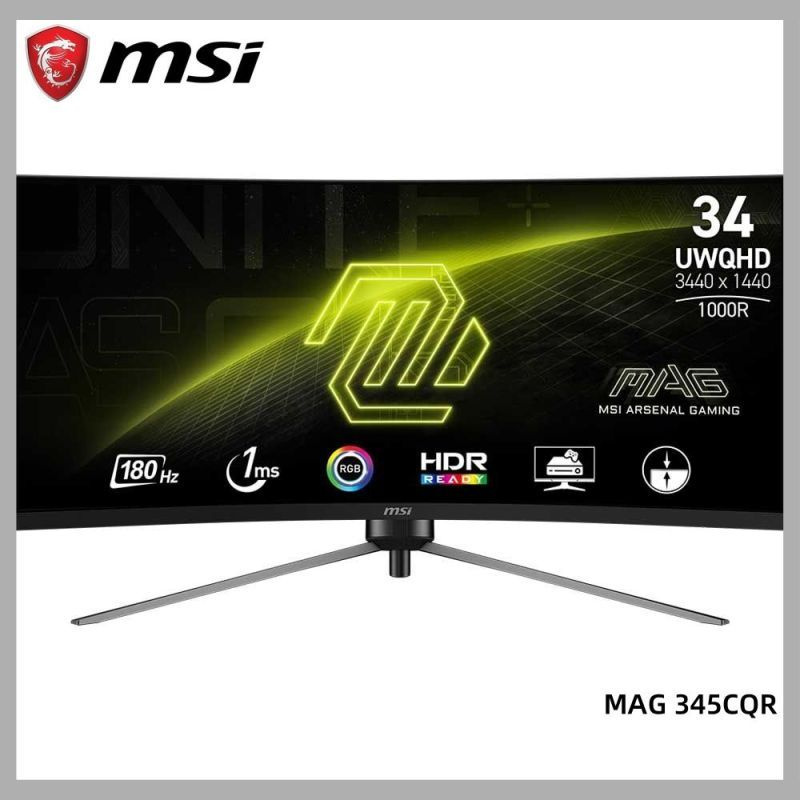 MSI 34" Монитор 5GMBH012_4VCH012-1634-115-11.5, черно-серый #1