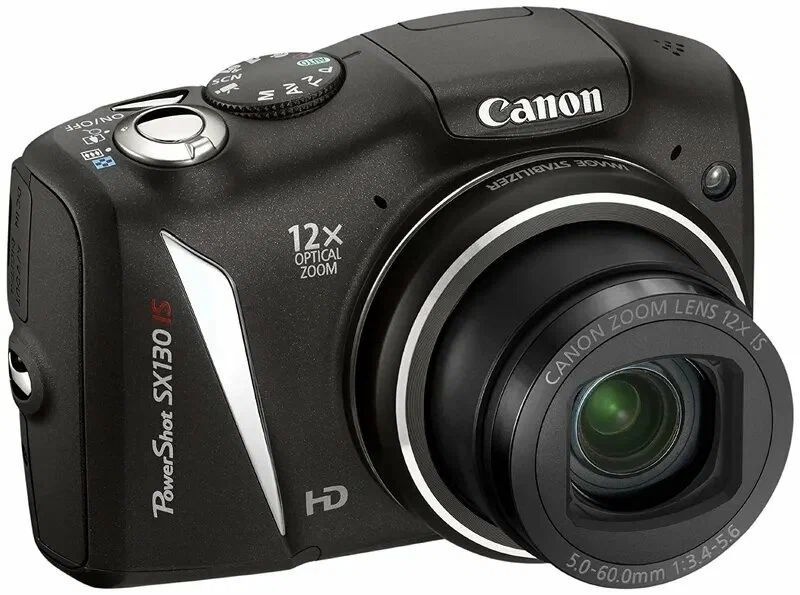 Компактный фотоаппарат Canon PowerShot SX130 IS, черный - купить по ...