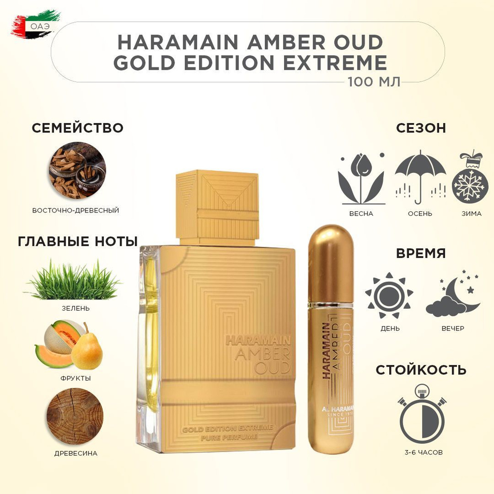 AL HARAMAIN AMBER OUD GOLD EDITION EXTREME PURE PERFUME духи 100 мл #1