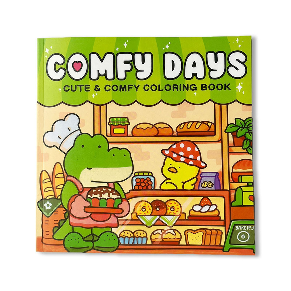 Раскраска антистресс для детей и взрослых "comfy days coloring book"  #1