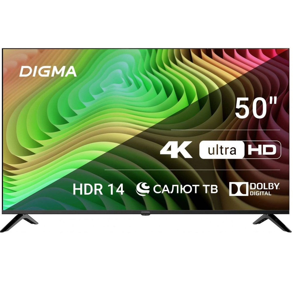 Digma Телевизор DM-LED50UBB40 50" 4K UHD, черный #1